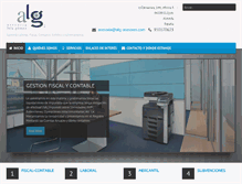 Tablet Screenshot of alg-asesores.com